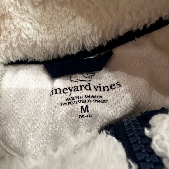 Vineyard Vines Girls Sherpa Jacket M - Picture 2 of 3